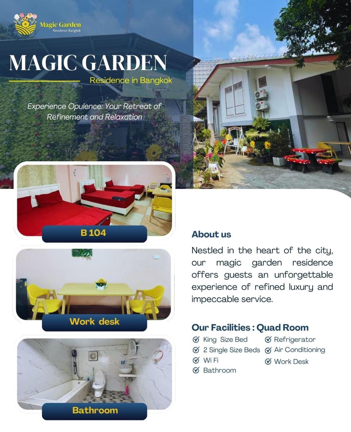 Magic Garden Residence Banguecoque Exterior foto