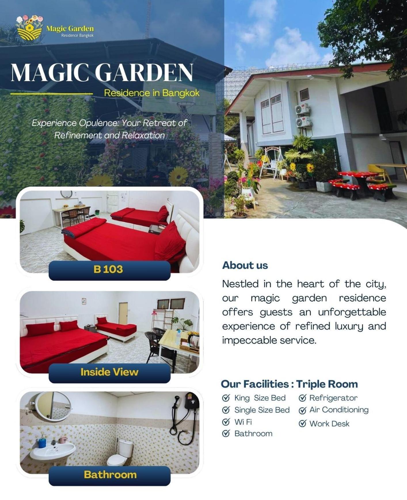 Magic Garden Residence Banguecoque Exterior foto